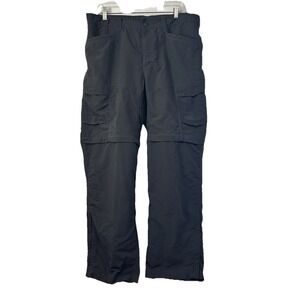 Footjoy Dryjoys Hydrolite Convertible Rain Pants Mens Size Large Black Golf EUC